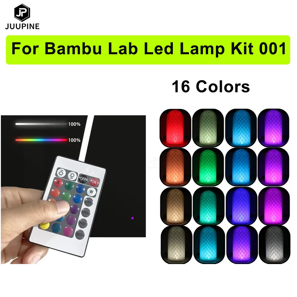 Led Lamp Kit Bambulab 001 Adjustable Light Kit 16 Colors Led Light ...