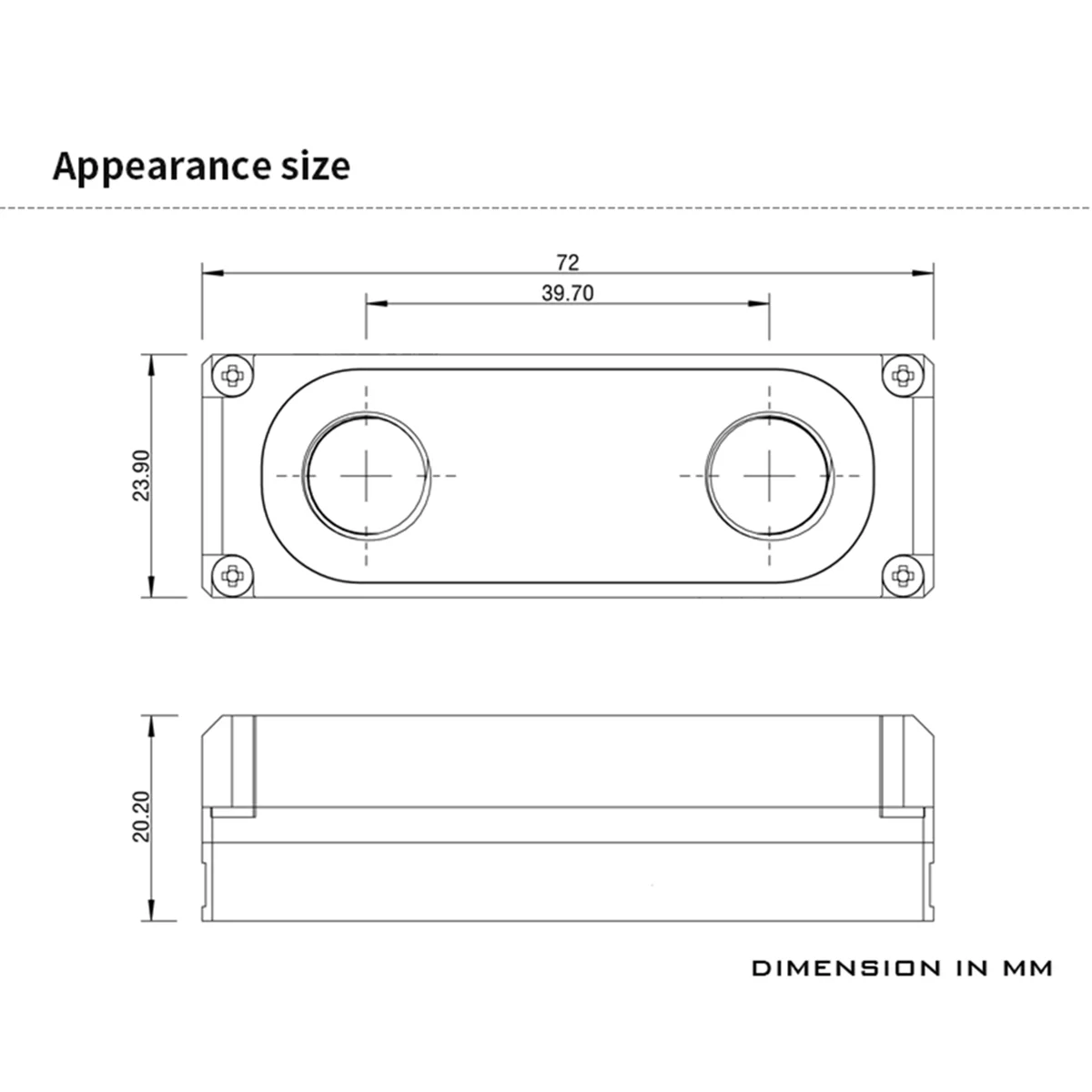 Water Cooling Block for 2280/22110 PCI-E SSD, SATA M.2, NVMe Heatsink - Enhanced Double-Sided Heat Dissipation A