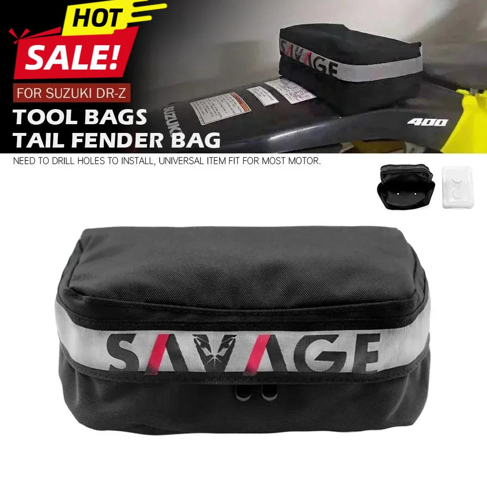 

Tail Bags Tool Bag For SUZUKI DRZ400SM DRZ400S DRZ400E RM 85 250 RMZ 450 DR Motorcycle Rear Fender Pack Storage DRZ 400 SM/S/E
