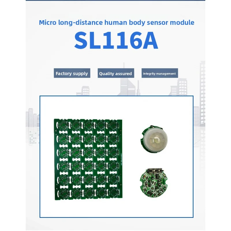 5.8GHz Microwave Radar Sensor SL116A, High Sensitivity Human Detection Module for Smart Home
