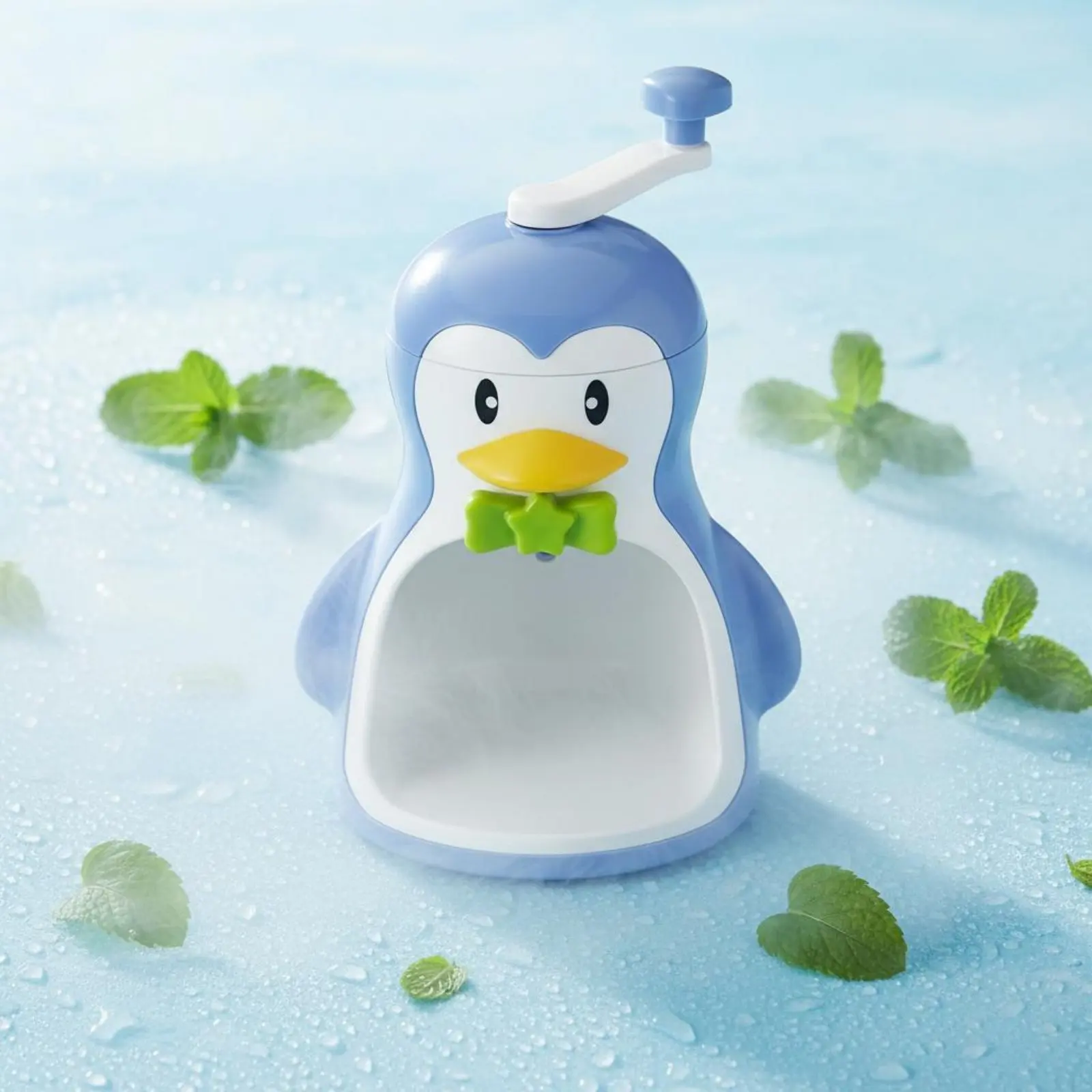 Manual Ice Crusher Cute Creature Design Hand Crank Snow Cone Machine Kitchen Appliance Easy to Use for Children