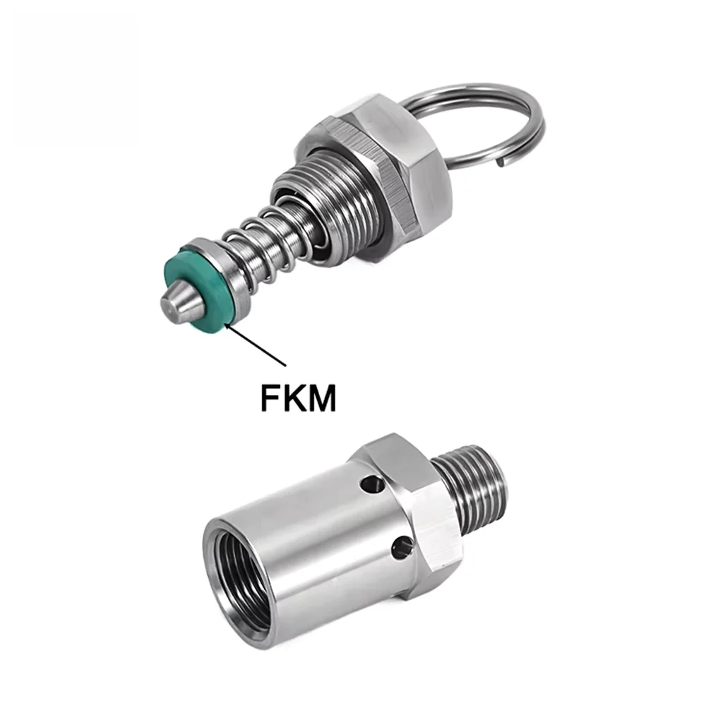 304 Stainless Steel Adjustable Safety Pressure Relief 1/4 1/2