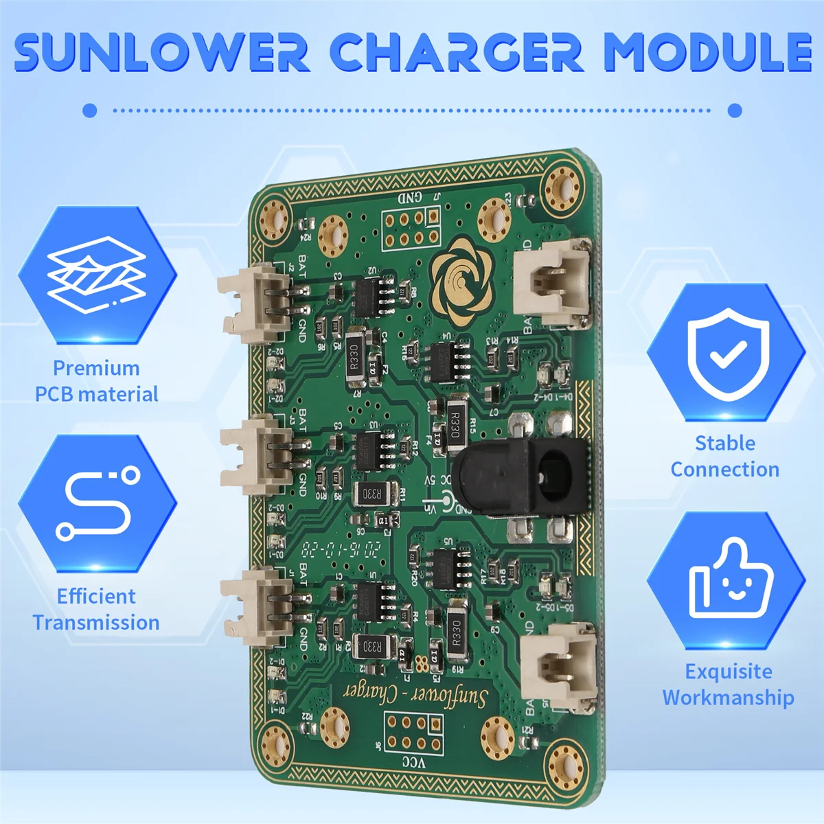 A51I Li-Ion Battery Charging Module SunFlower Multi-Channel Portable Utility Module Module
