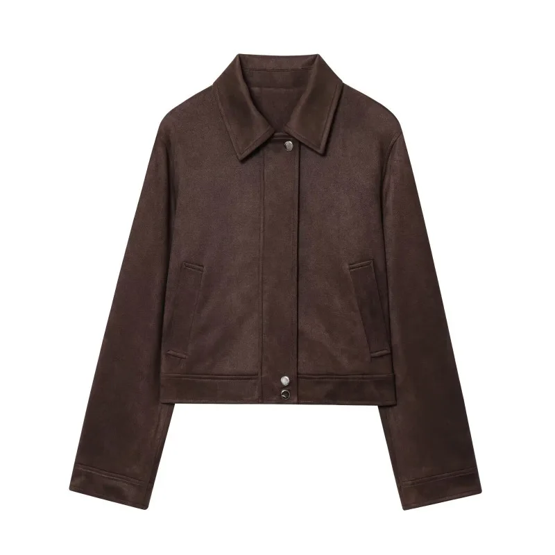 

Women's Autumn Jackets 2025 New Coats Fashion Slim Short Elegant Women's Warm Jackets Chic Street Youth Travel Autumn Outerwear