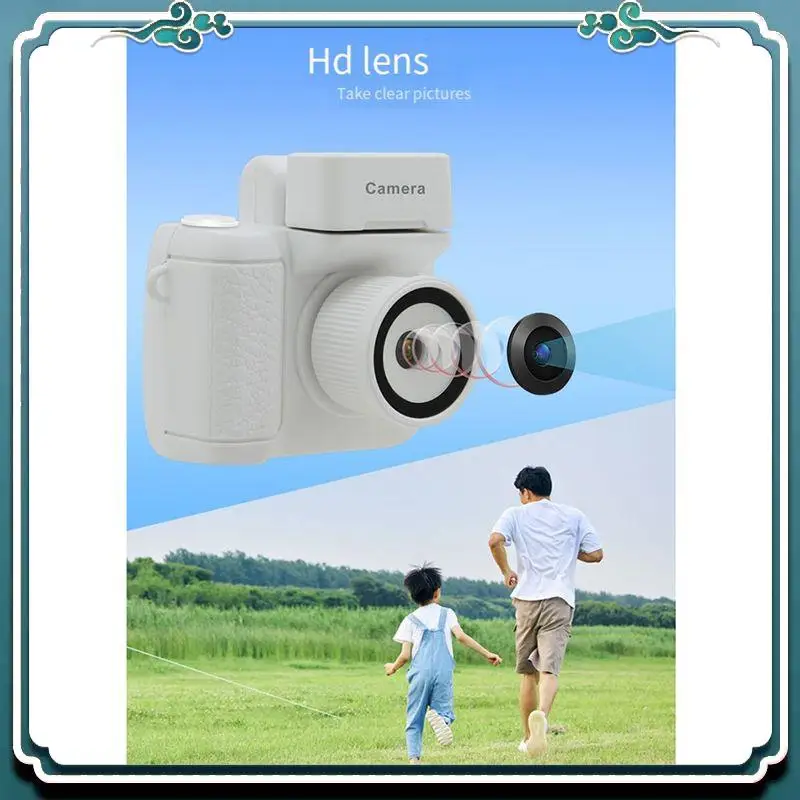ABSK-DSLR Style Mini Video Camera HD1080P CMOS With LCD Screen Flash And Battery Holder Portable Video Recorder Y4000