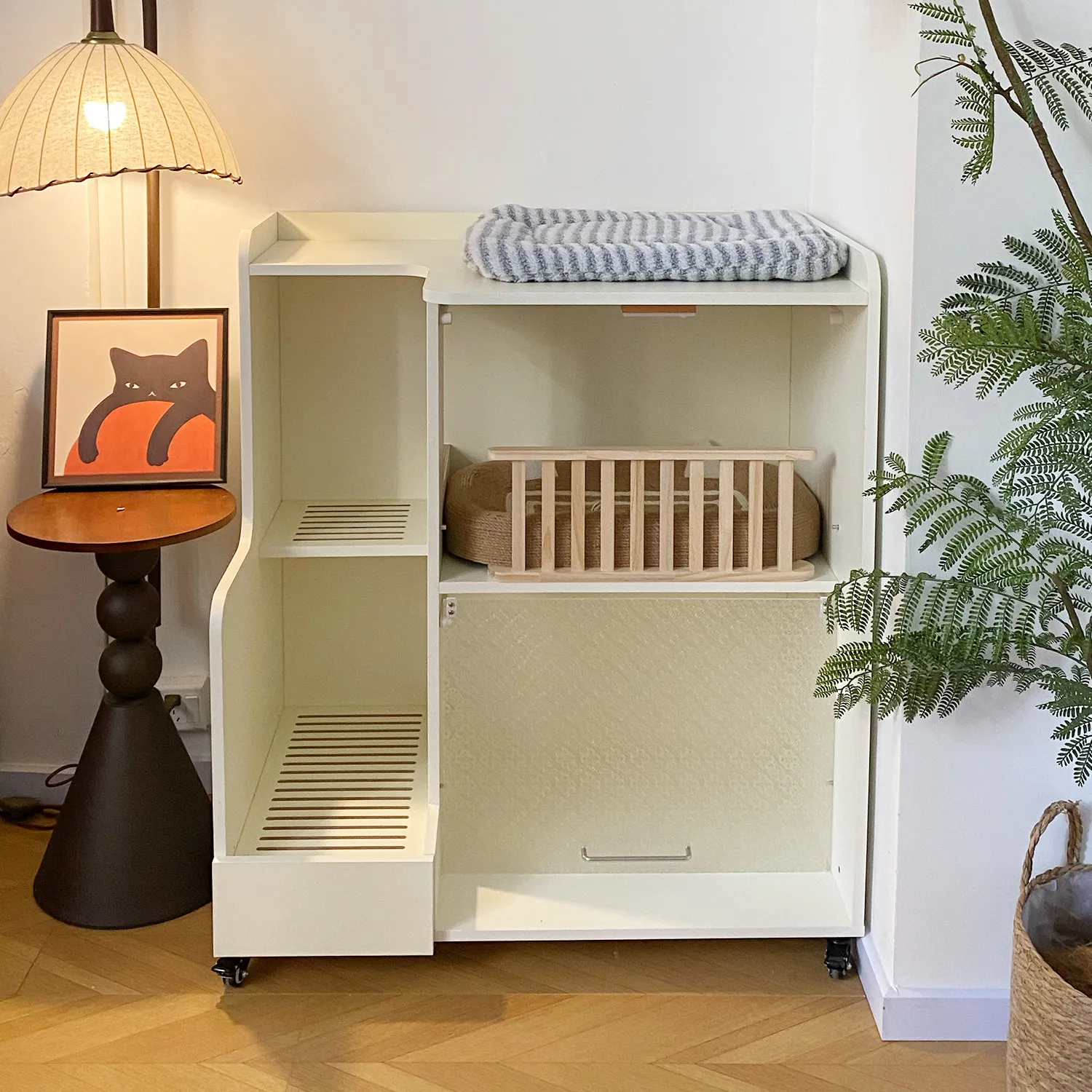 [Package installation] Cat litter cabinet Anti-belt litter cat litter box  toilet cabinet household cat li