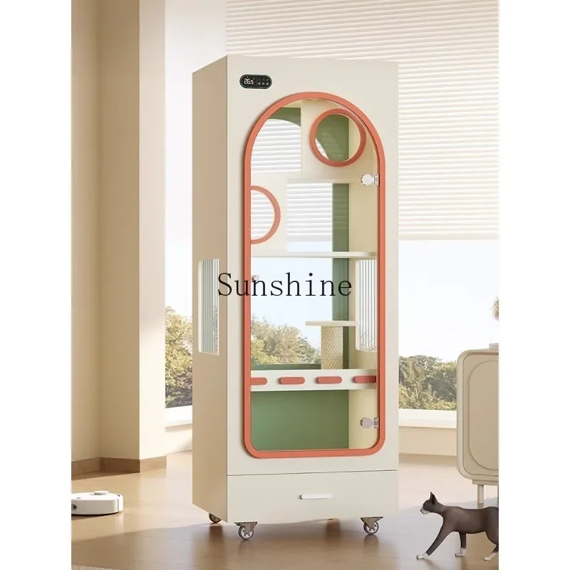 Does not occupy an area, smart cat cabinet with fresh air, small apartment cage, household indoor cat nest       FT