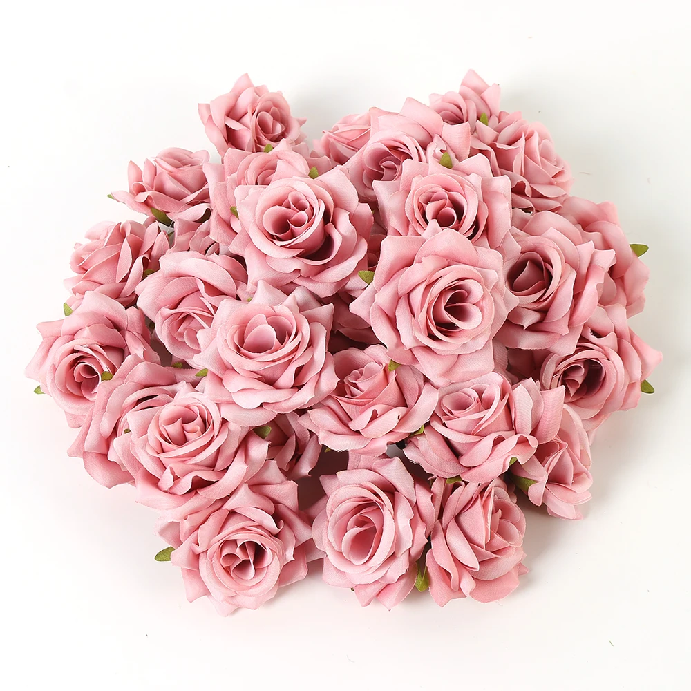 5/10 Stück Rose Künstliche Blumen 6 cm Gefälschte Blumen für Heimdekoration Hochzeitsdekoration Valentinstag Partyzubehör Geschenke Ornament – Detail 10