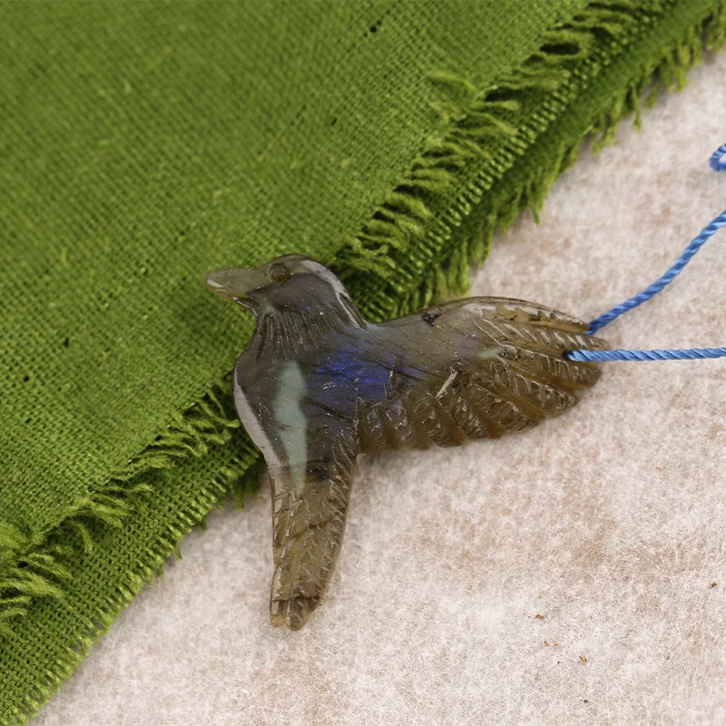 

B&F eagle Pendant for Necklace Labradorite—Natural Stone Fashion Handmade Jewelry Charm Accessories 35x40x5mm 6.3g