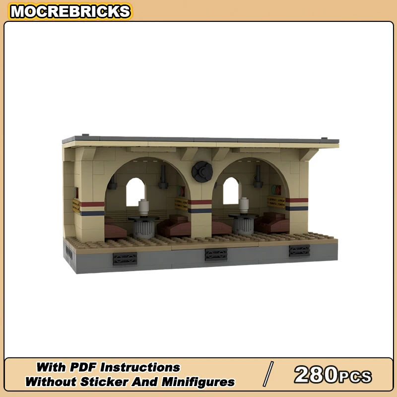 سلسلة العمارة لمشهد الفيلم الشهير ساغا كانتيناس MOC بنة وحدات تكنولوجيا الهندسة المعمارية الطوب نموذج اللعب عيد الميلاد Gi #6