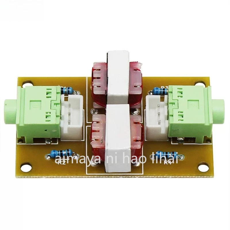 Common Ground Anti-Interference Stereo Audio Isolator Signal Noise Filter Computer Audio Current Sound Canceller