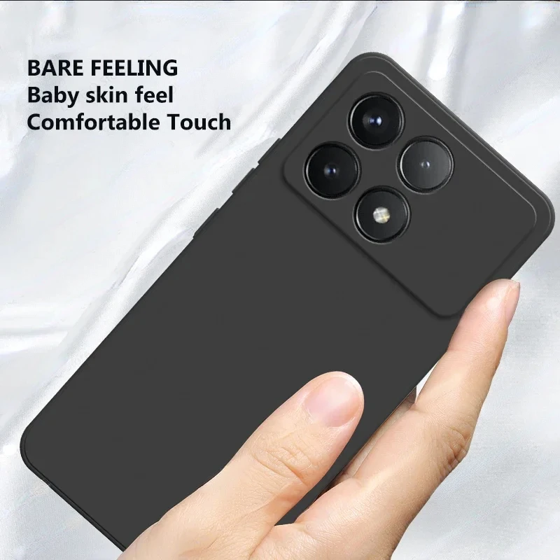 Poco F6 Pro Case Luxury Original Liquid Silicone Soft TPU Cover For Xiaomi  F6Pro PocoF6 Pro Phone Cases