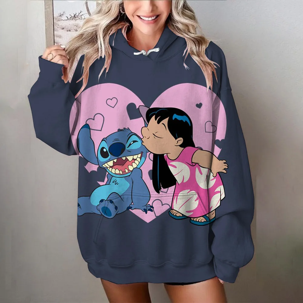 

Harajuku Kawaii Cartoon Hoodie Women Funny Letter Print Women's Sweatshirts Autumn Winter Hooded Pullover Casual Loose Clothing