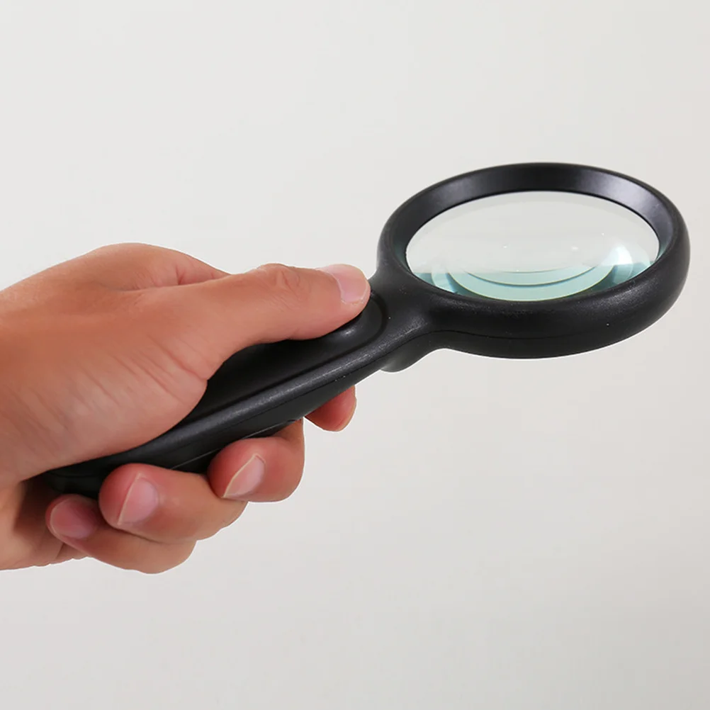 

3X 90Mm Handheld Led Magnifying Glass 2 Built-In Lights Large Illuminated Magnifier For Reading Seniors Jewelry Repair