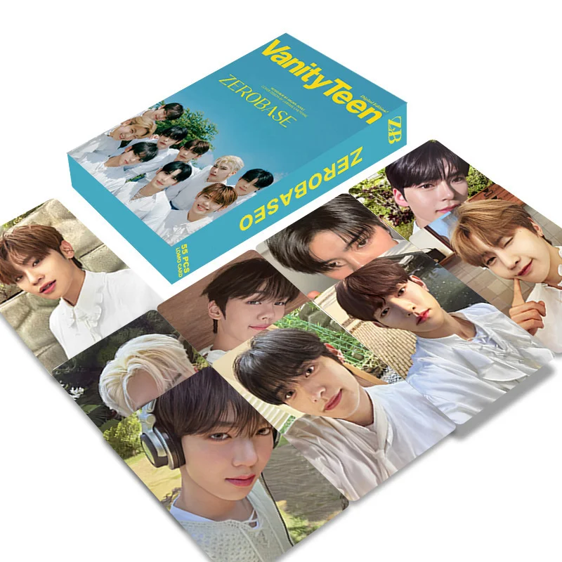 55 PCS/set ZEROBASEONE Day ZB1 Debut Album Lomo Card Small Card Boy Zhang Hao Sung Han Bin Print Photo Print Card Fan Gift Kpop