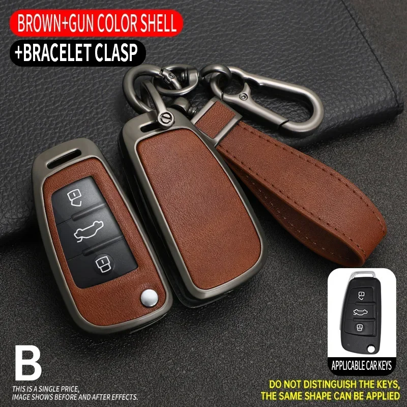 

Zinc Alloy Car Key Case For Chery ARRIZO7 E3 E5 A3 A5 Tiggo 2 3 5 3X Fulwin2 Eastar 2 3 Button Keyless Protect Cover Accessories