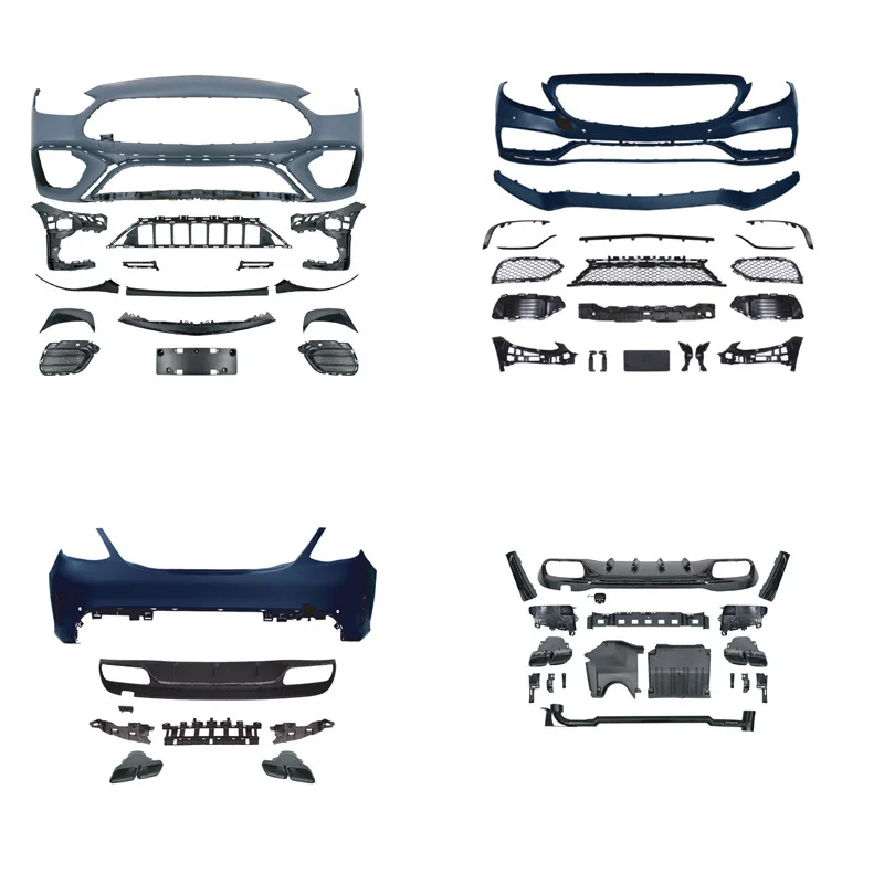 

Modified Upgraded Front Rear Bumper Kit Hood Fender Grille Body Kit for Mercedes Benz C205 C206