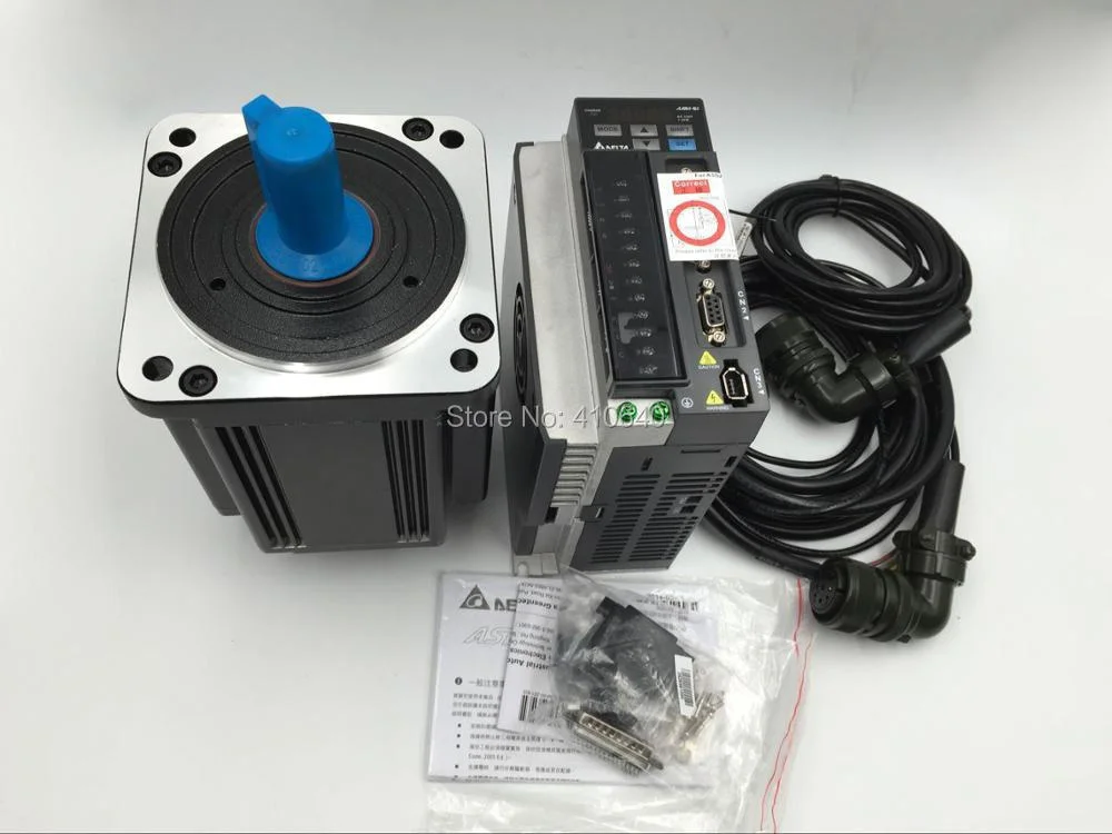 Set Sales 1.5kw Delta 1500 W Servo Motor ECMA-E21315RS And Drive  ASD-B2-1521-B with Cable with 3000 rpm