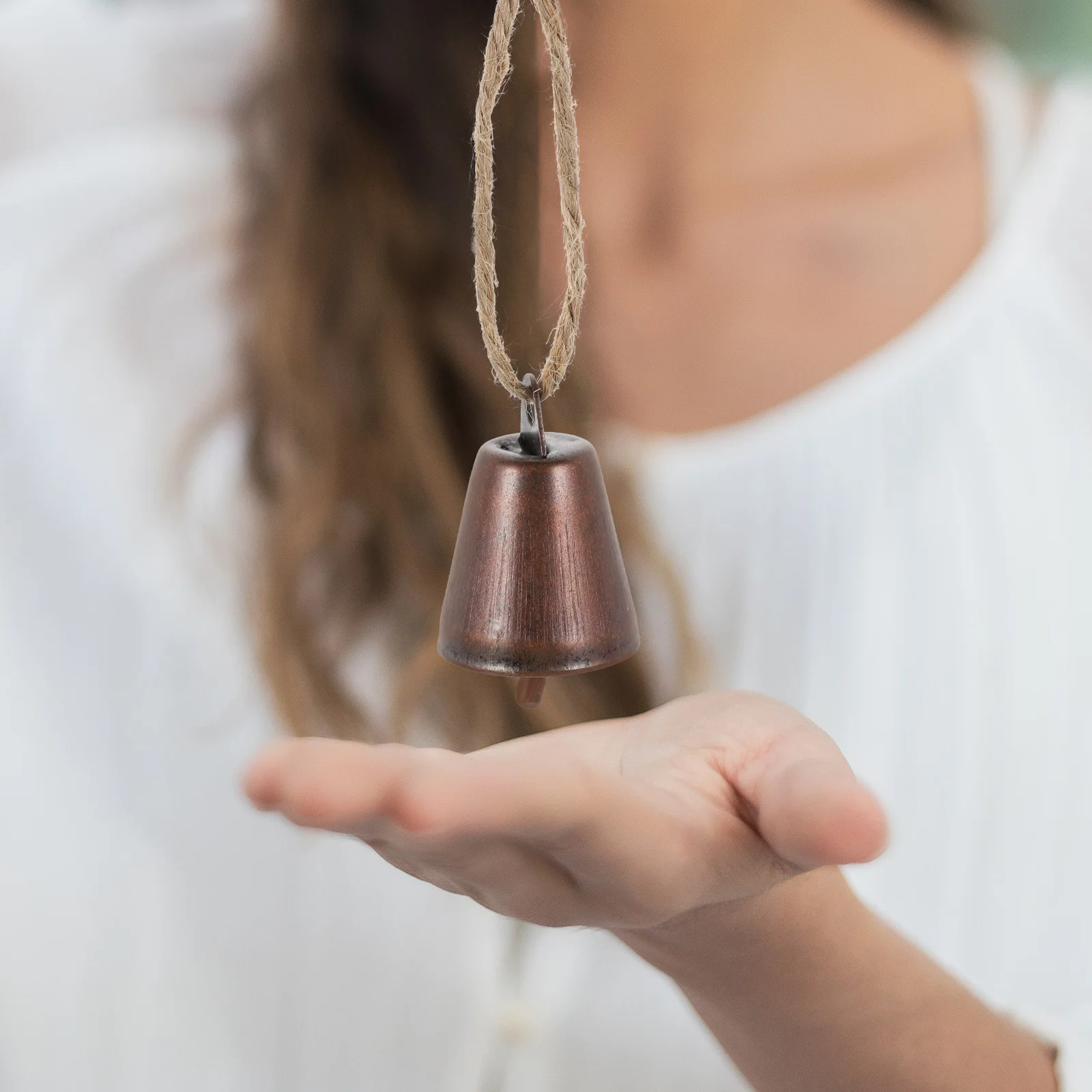 

10Pcs Vintage Rustic Bells Wall Hanging Decor Metal Jingle Bells for DIY Crafts Christmas Tree Ornaments Holiday Decor