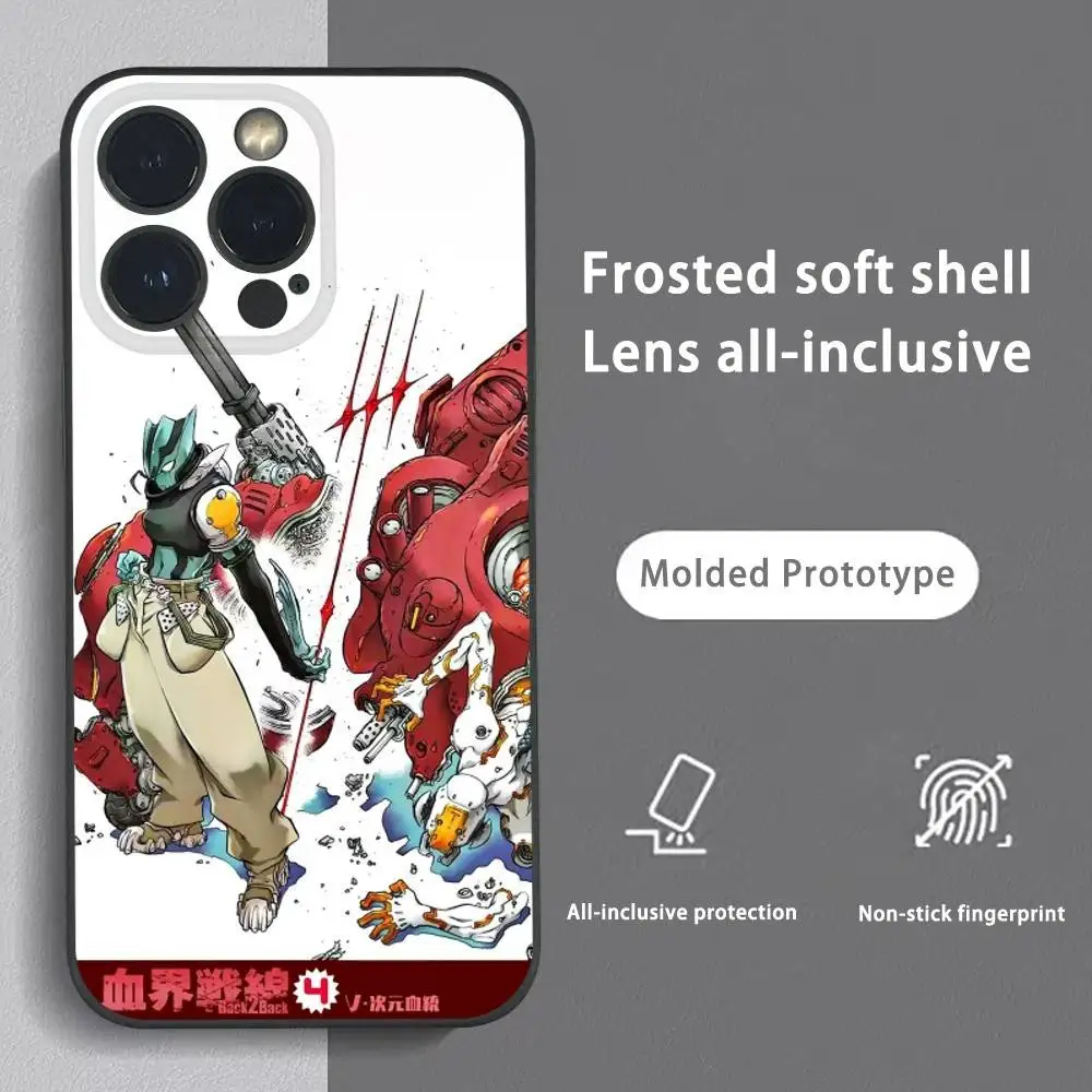 

Battlefront B-Blood Blockade Phone Case For IPhone 16 15 14 13 Pro Max Plus Mini Frosted Soft Shell Funda