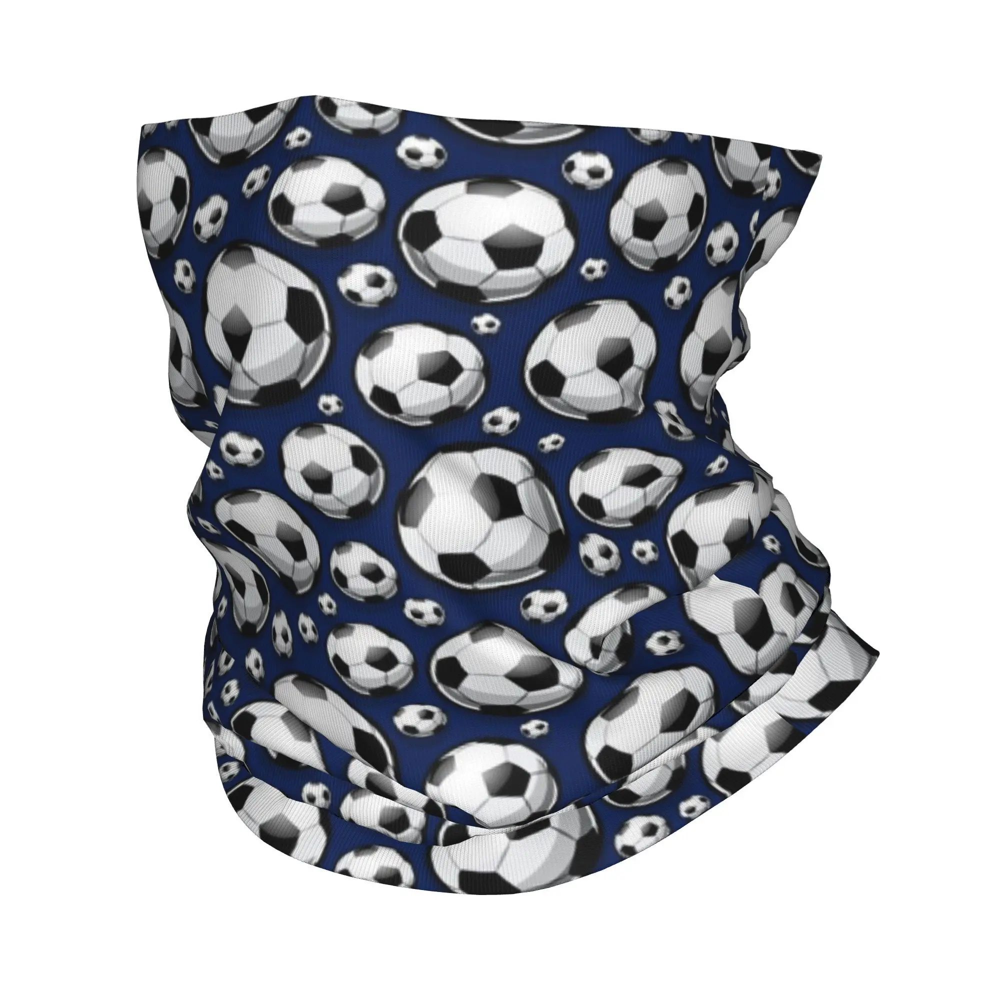 كرات كرة القدم نمط الأزرق كرة القدم الرياضة باندانا الرقبة الجراب مطبوعة التفاف وشاح متعدد الوظائف أغطية الرأس المشي لمسافات طويلة الصيد
