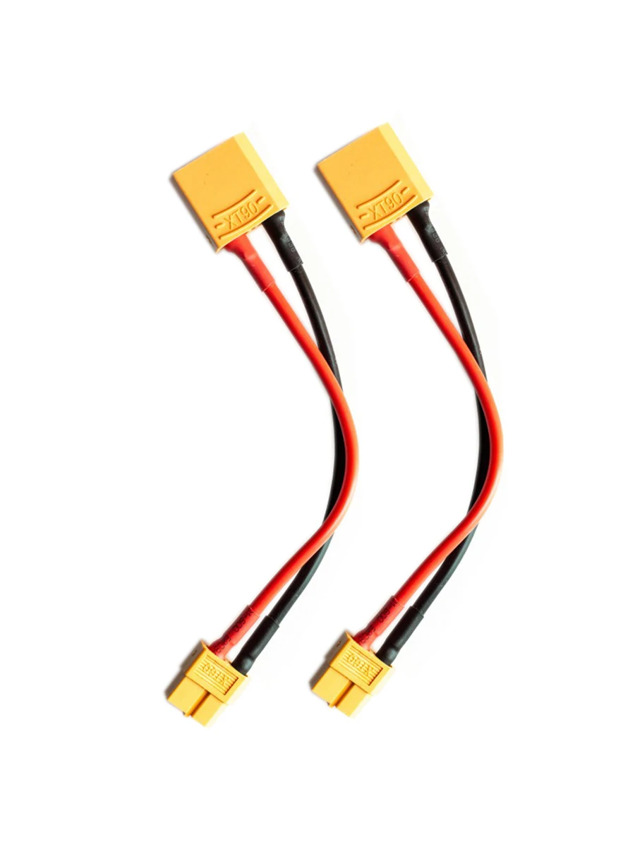 2Pcs XT60 Female Plug to XT90 Male Connector Adapter Charge Cable Lead Wire 14awg 15cm/30cm for ISDT Style Chargers