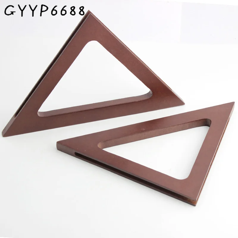 

2-20pcs 24x15.5cm Brown New Durable Plywood Triangle Handle For Handbag Diy Bag Backpack Parts Accessories