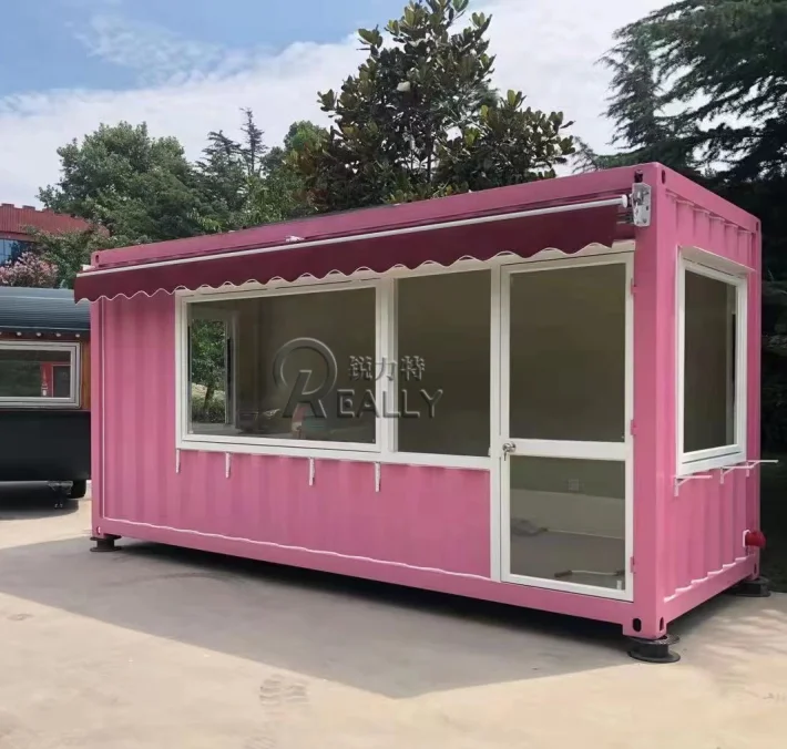 Custom Container Coffee Shop Street Mobile Shipping Container Bar Portable House Cake Shop