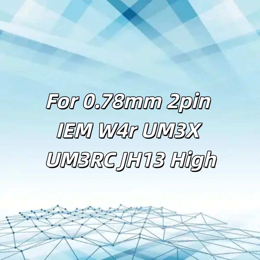 Pure 99% Silver Shielding Mix OCC Graphene Sleeve Earphone Cable For 0.78mm 2pin IEM W4r UM3X UM3RC JH13 High 8629