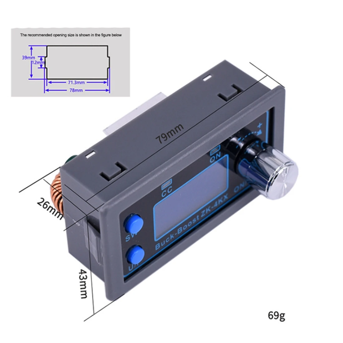 ตัวแปลงบูสเตอร์ DC CV 0.5-30V 4A 5V 6V 12V 24V ปรับแหล่งจ่ายไฟในห้องปฏิบัติการ