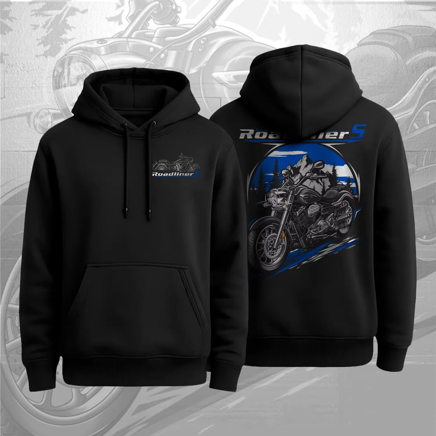 2011-2015 Models Japanese Roadliner S Motorcycle Pullover Hoodie 100% Cotton Comfortable Casual Mens Clothes Streetwear