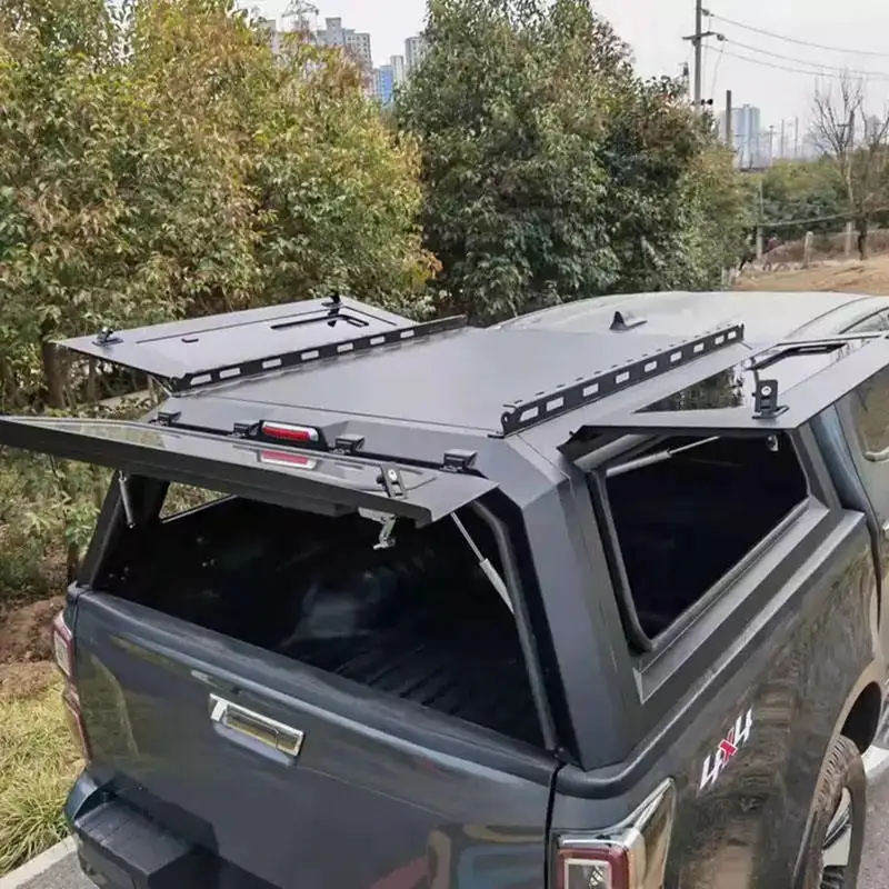 ISUZU DMAX Hardtop Aluminum Offroad Ute Truck Bed Canopy Manual Operation Waterproof Sliding Panel Pickup Tailbox with Locking