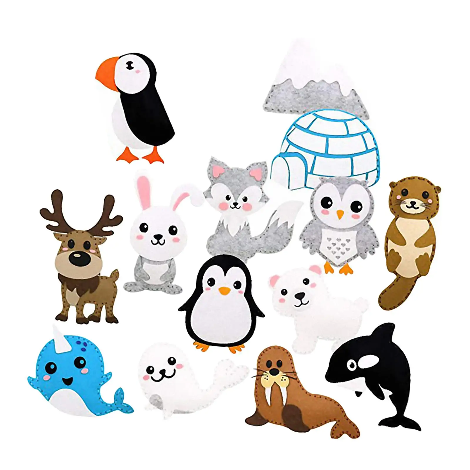 kit-de-costura-de-animais-polares-crie-seus-proprios-animais-polares-de-inverno-para-iniciantes