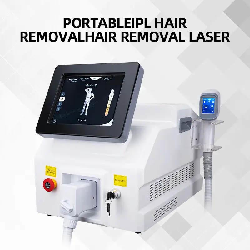 755 808 1064nm Triple Wavelengths Desktop Diode Laser Hair Removal Machine All Skin Colors Diode Skin Rejuvenation Epilator Spa