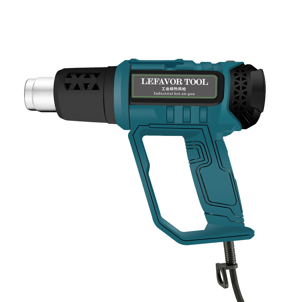 LEFAVOR 2000W Elektrische Heißluftpistole 220V Industrielle Doppelwindgeschwindigkeit Temperaturgesteuerte Baustellen-Heißluftföhn Düse – Detail 23