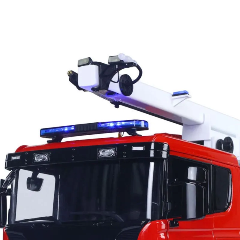 

Металлическое шасси 8x4 1/14 для радиоуправляемой пожарной машины TOUCAN с высокоподъемной выдвижной турелью, светом и звуком, модель-игрушка, подарок
