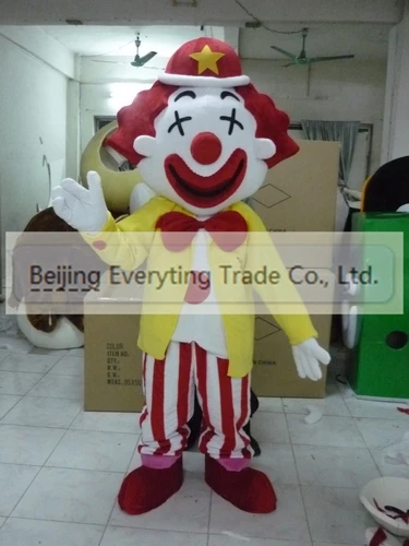

New Adult Hot Sale Foam XCute Clown Cartoon Mascot Costume Plush Christmas Dress Halloween Mascot Costume