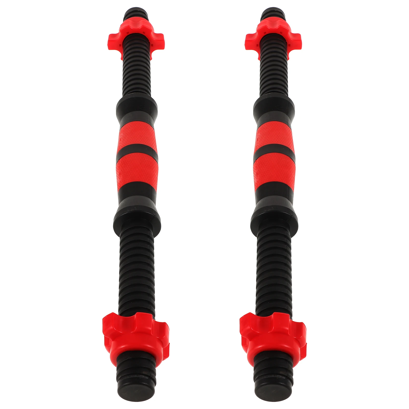 

2pcs Dumbbell Handles Steel Knurled Grip Spinlock Collars Weight Lifting Barbell Fitness Training Home Gym Equipment