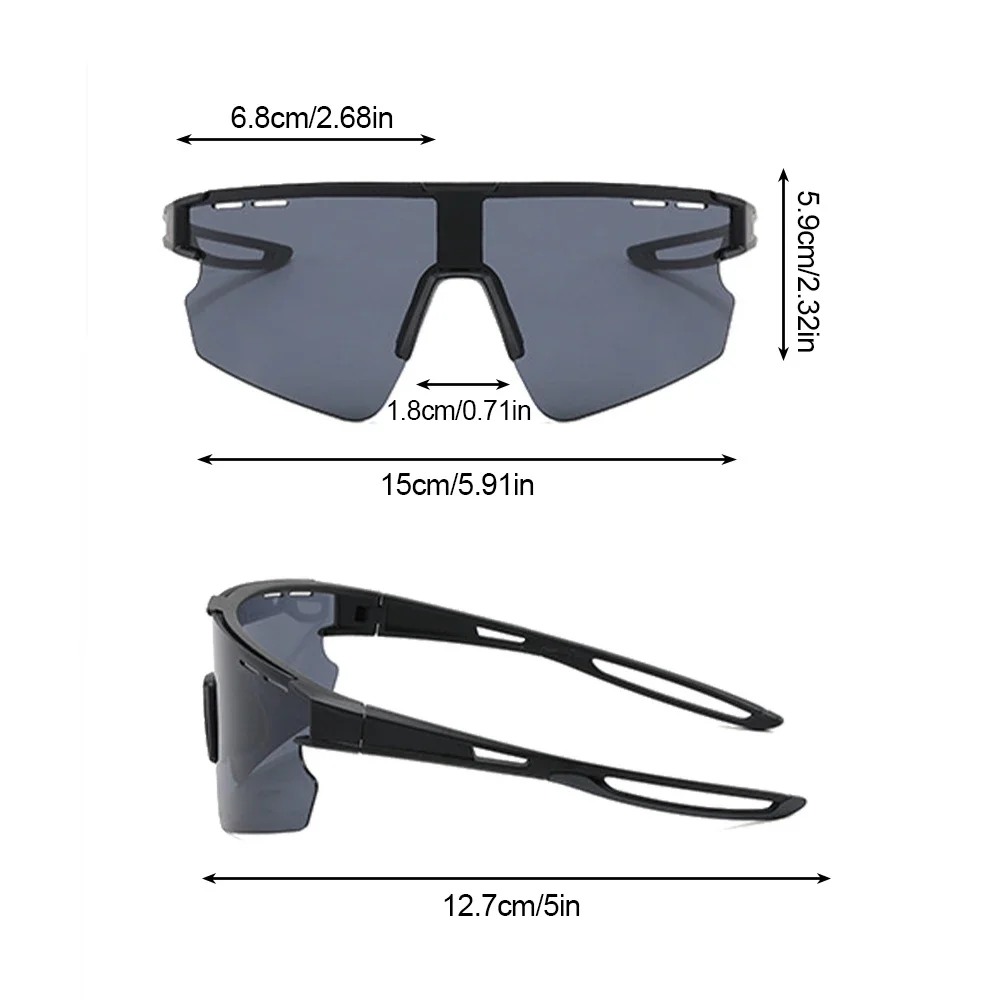 방풍 사이클링 안경 야외 선글라스, MTB 남성 여성 스포츠 러닝 고글, UV400 자전거 패션 쉐이드 안경, 박스 포함