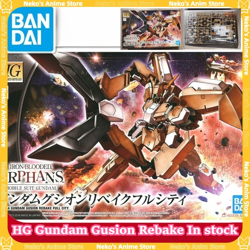 

BANDAI【In Stock】HG IBO 023 1/144 Iron-Blooded Orphans Gundam Gusion Rebake Full City Model Kit Action FigureDesktop Doll Gift