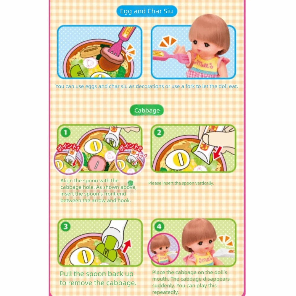 Giocattolo di alimentazione Ramen simulato Gioco di ruolo Giocattoli da cucina Giocattoli di alimentazione alimentare Ornamento da tavolo Educazione precoce Gioca a casa Giocattoli Regali per ragazze