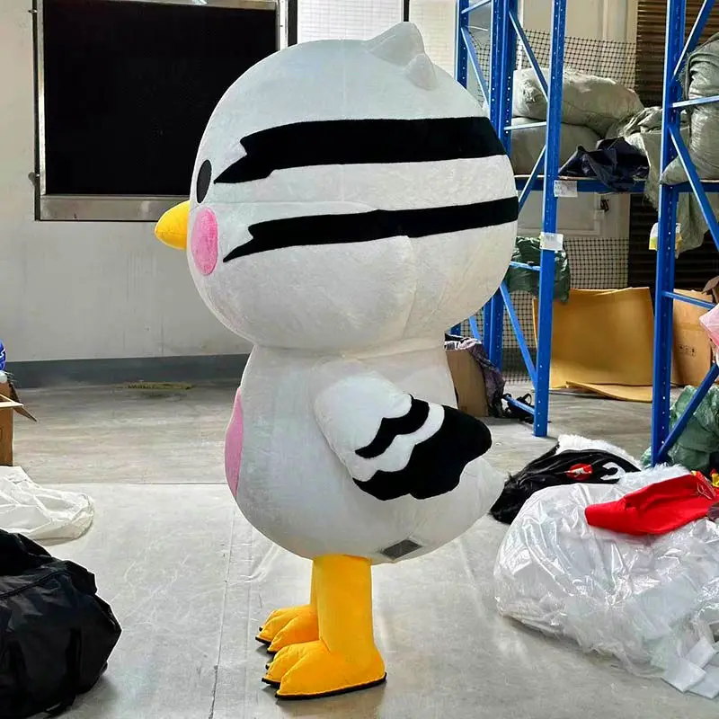 Inflatable Spotted Dove Chick Mascot Adult Character Cosplay Animal Birthday Party Commercial Event Plush Set No Battery