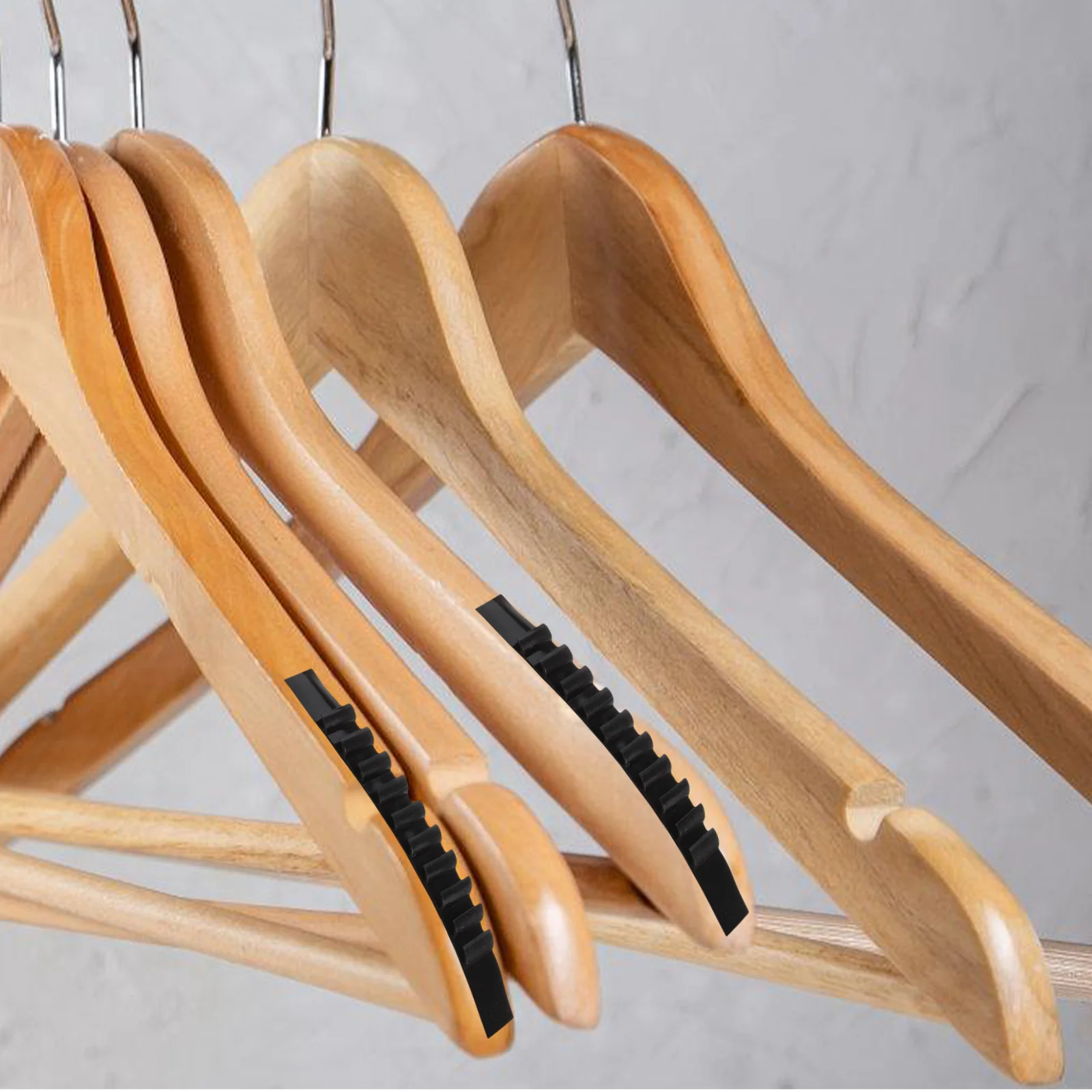 

100Pcs Anti-Slip Hanger Strips Silicone Non-Slip Grips for Clothes Hangers Prevent Slipping Tank Tops Dresses Delicate Fabrics