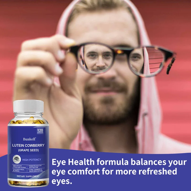 目の健康をサポートし、角膜の健康を維持するゼアキサンチン、ルテイン、グレープシードを含むマルチビタミン