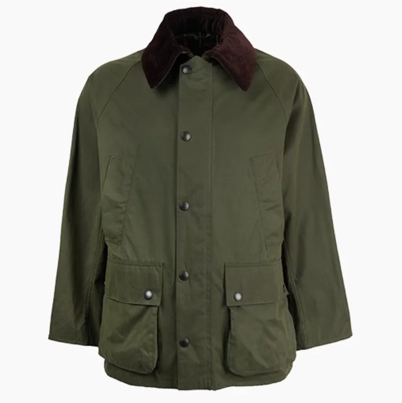 Barbour OS Peached Bedale Unisex Loose Fit Unwaxed Jacket