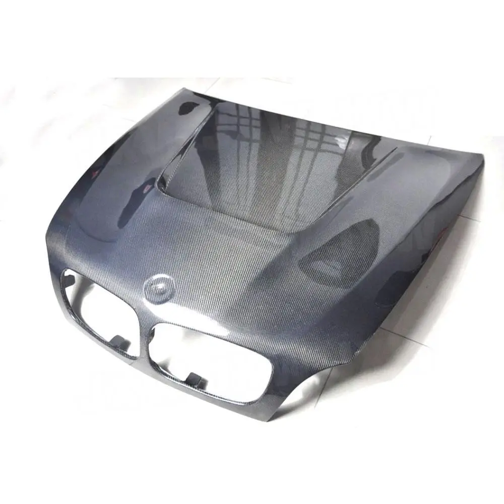 JXWANCF ألياف الكربون الجبهة غطاء المحرك تنفيس بونيه غطاء تغليف لسيارات BMW X5 E70 X6 E71 2007-2013