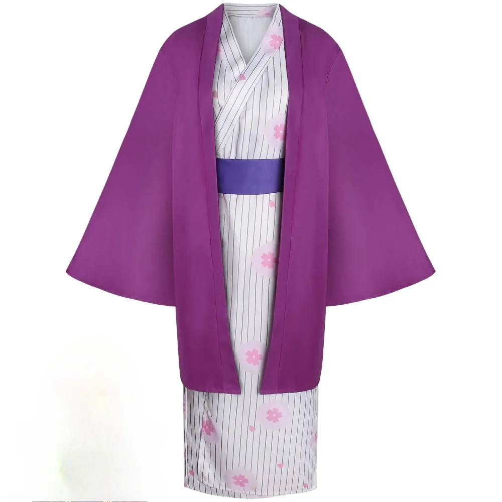 

Anime Cosplay Kanroji Mitsuri Costume Cosplay Parrucca Kimono Vestito Donna Outfits Suit Halloween Party Clothes Wig