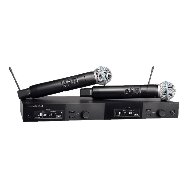 

SLXD24D/BETA58A SM58 One to Two Professional Digital Wireless Microphone Microphone