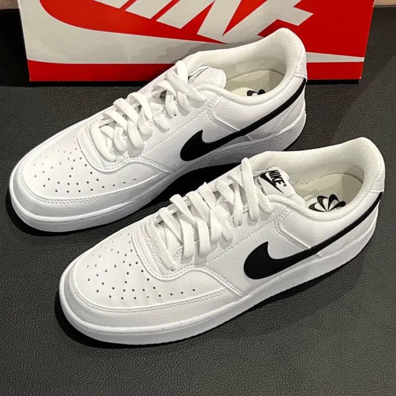 NIKE COURT VISION LOW NN buty męskie wygodne, odporne na zużycie oddychające białe sportowe buty na co dzień buty deskorolkowe DH2987-101