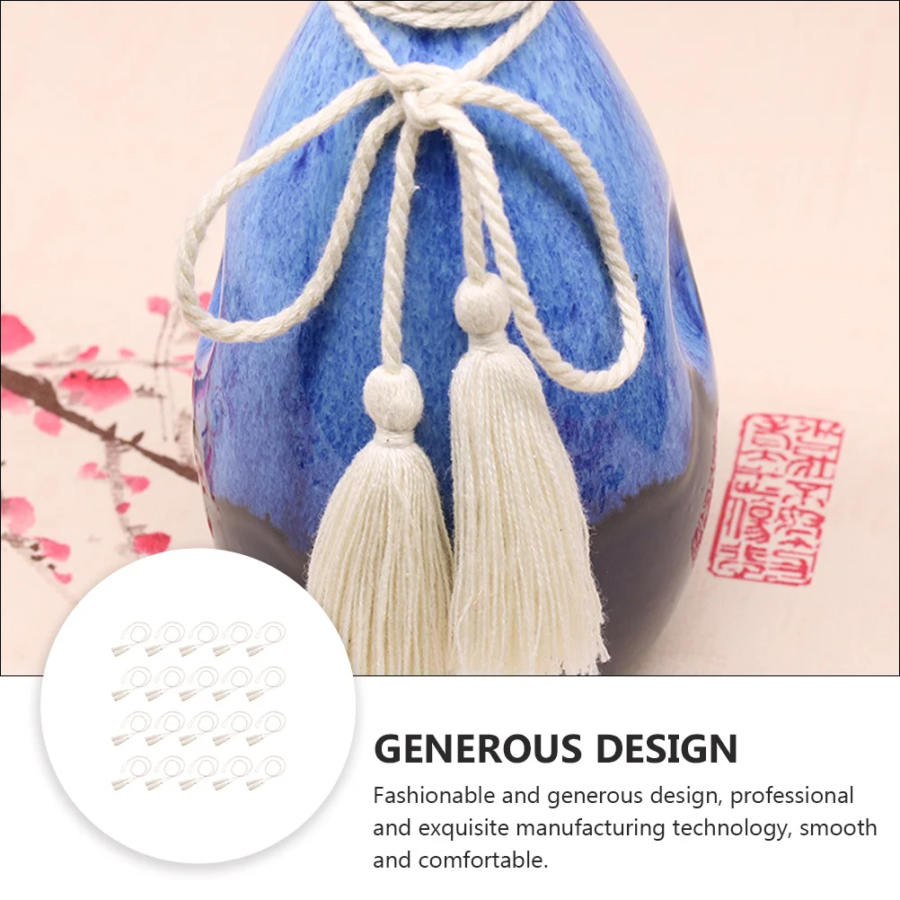 

20Pcs Tassel Tie Backs Cotton Rope Home Decor Handmade Drapery Curtain Accessories for Bedroom Living Room Tie Back